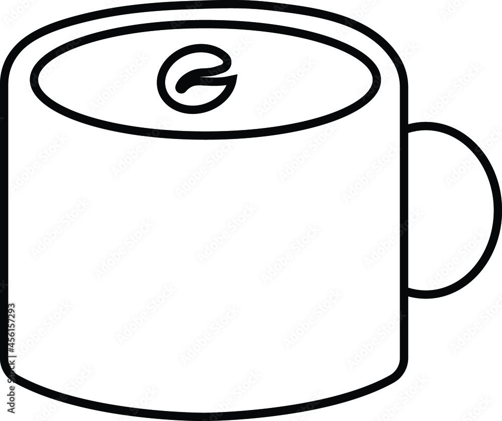 Cup of coffee, tea isolated flat web mobile icon. Vector graphic illustration Cup of coffee, tea isolated flat web mobile icon. Vector graphic illustration
