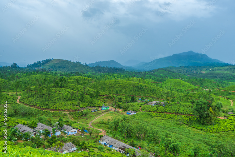 Valparai is a hill station in the south Indian state of Tamil Nadu. Nallamudi Viewpoint has vistas of the Anamalai Hills in the Western Ghats, and surrounding tea estates.