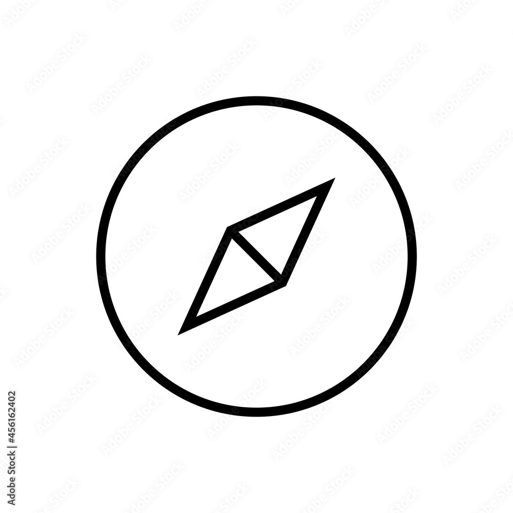 Compass Vector Icon. route illustration sign. road Symbol. Compass Vector Icon. route illustration sign. road Symbol.