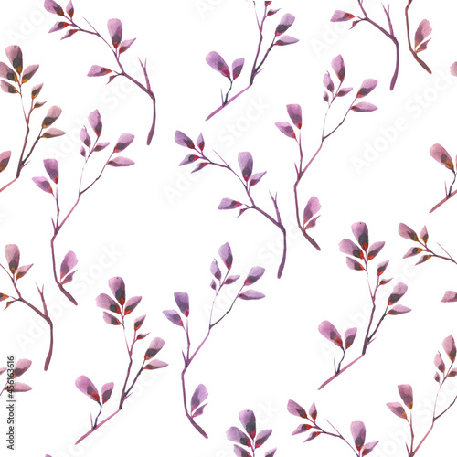 purple leave tree texture pattern background, violet ultra concept on white background © Маргарита Шевчишена