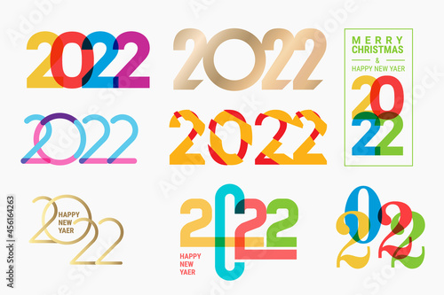 Merry Christmas and Happy New Year 2022 greeting card. Vector illustration concept for background, greeting card, party invitation card, website banner, social media banner, marketing material.