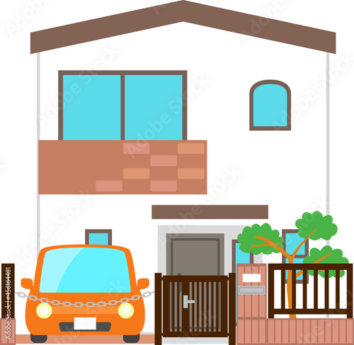 ２階建ての戸建て住宅