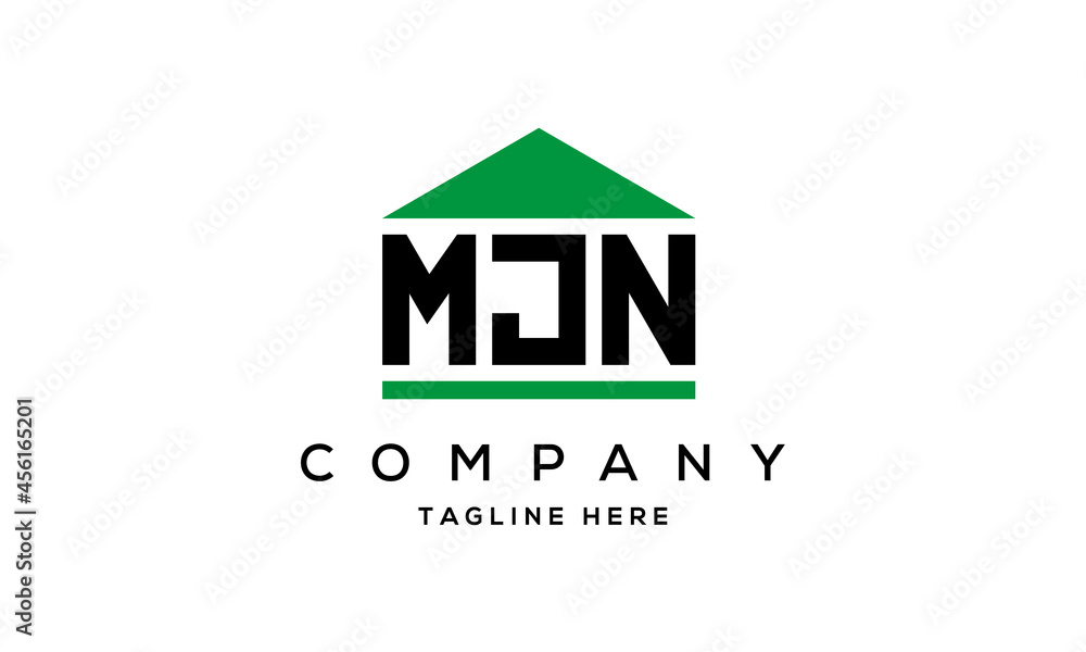MJN creative three latter logo design MJN creative three latter logo design