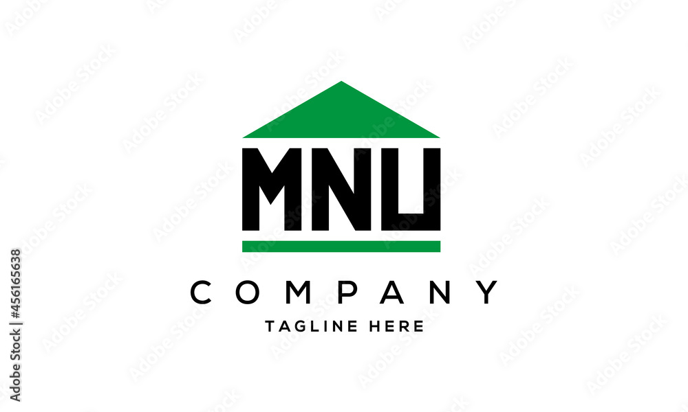 MNU creative three latter logo design