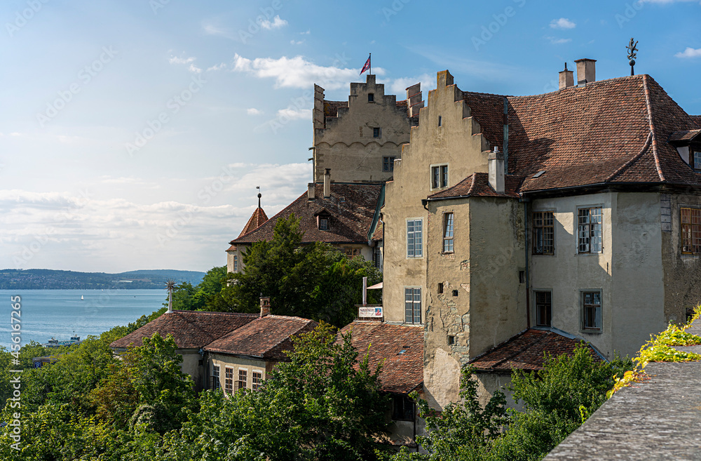 Die Burg in der Stadt Meersburg Die Burg in der Stadt Meersburg