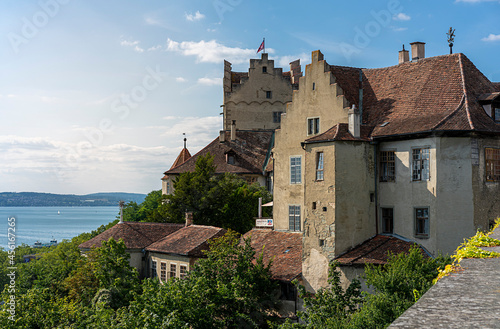 Die Burg in der Stadt Meersburg
