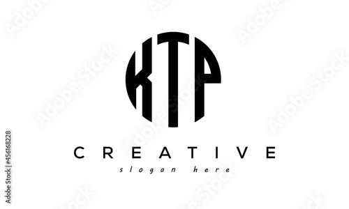 Letter KTP creative circle logo design vector	 photo