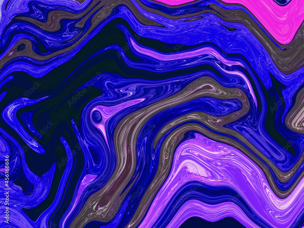 Psychedelic Surface Swirl Pattern Fluid Art