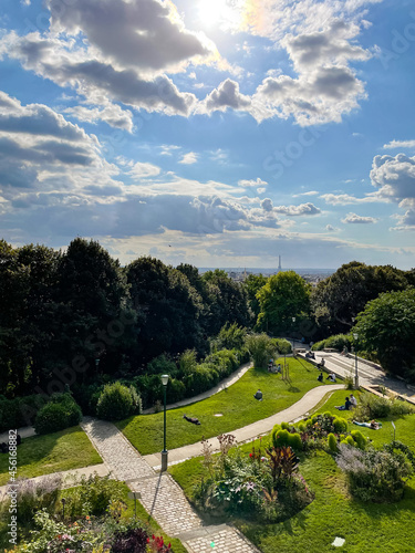 City View of Paris from Belleville Park