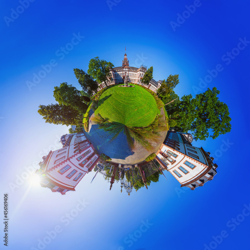 Bild auf Leinwand hanau - Philippsruhe Stadt Park in the 360 ​​degree little planet