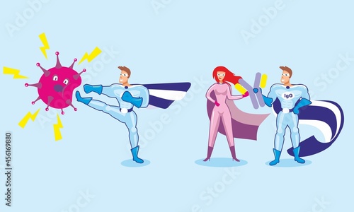 Superheroes Defeat the Virus