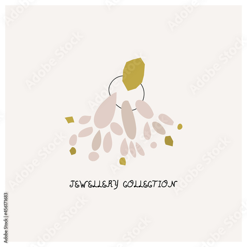 Minimal art shapes. Jewelry concept