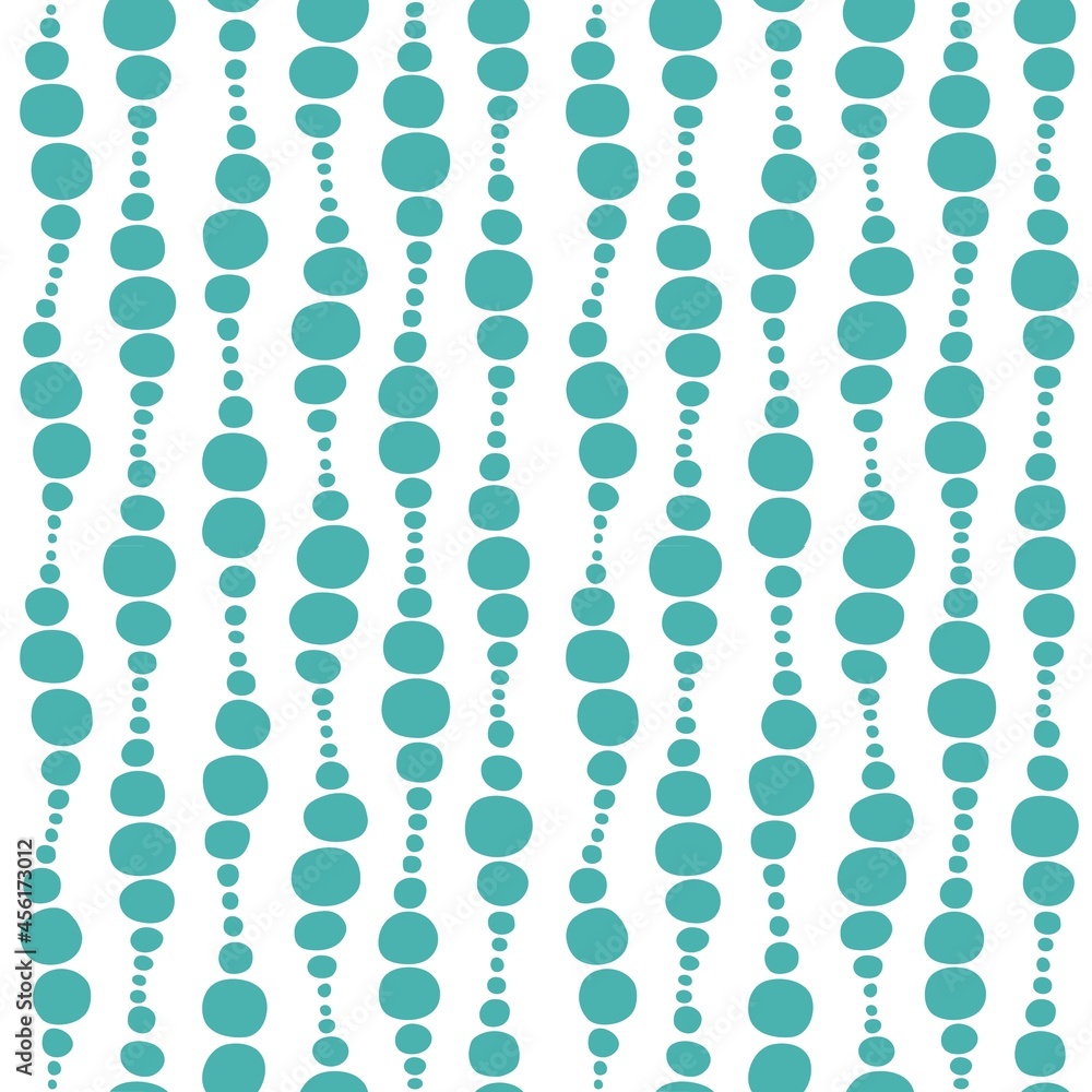 Seamless geometric pattern with different wavy bubbles Seamless geometric pattern with different wavy bubbles