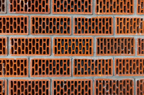 Brick wall. Old orange brick wall background