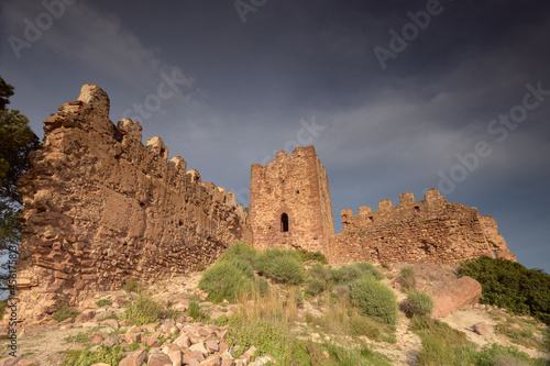 Ruinas del castillo de Serra, en la provincia de Valencia. Comunidad Valenciana. España. Europa
