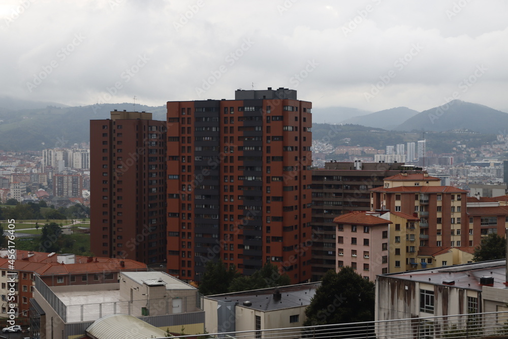 Buildings in the city of Bilbao 