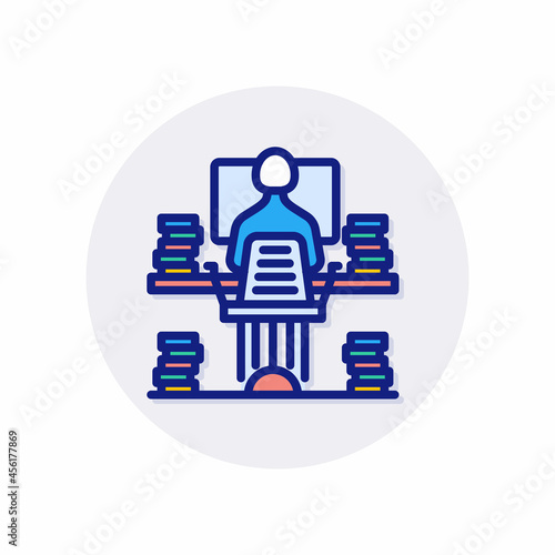 Paperwork  icon in vector. Logotype