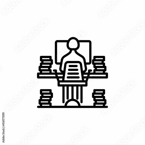 Paperwork  icon in vector. Logotype