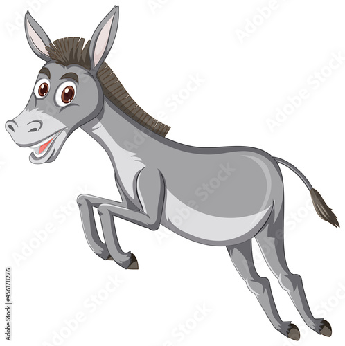 Donkey animal cartoon character