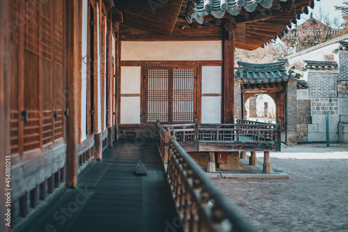 Cuadro en lienzo 한국의 한옥 창덕궁