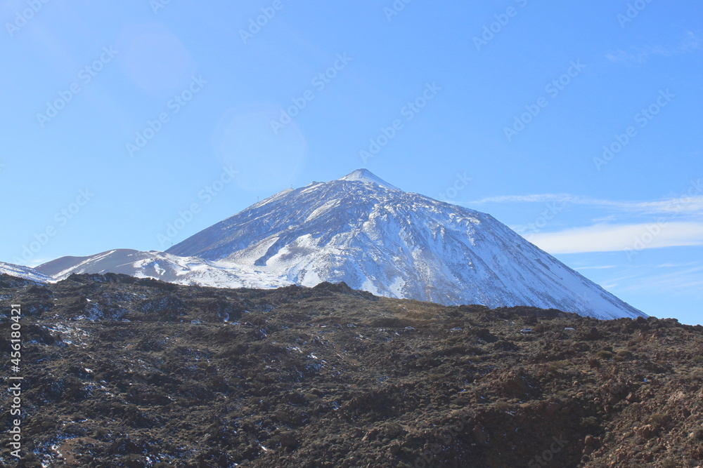 el Teide, tenerife with snow