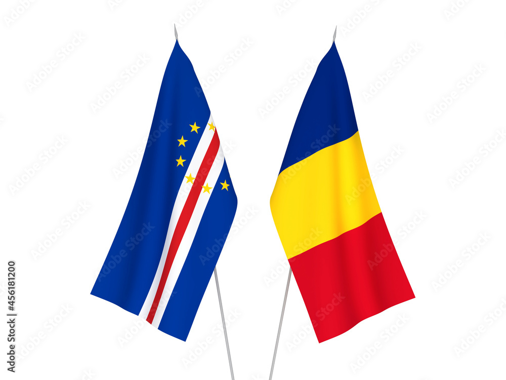 Romania and Republic of Cabo Verde flags