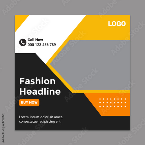 Fashion Social Media Banner Design and Fashion Instagram Banner Template 