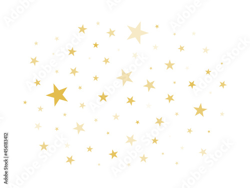 Cloud of stars. Sparkles stars isolated on white background. Vector illustration