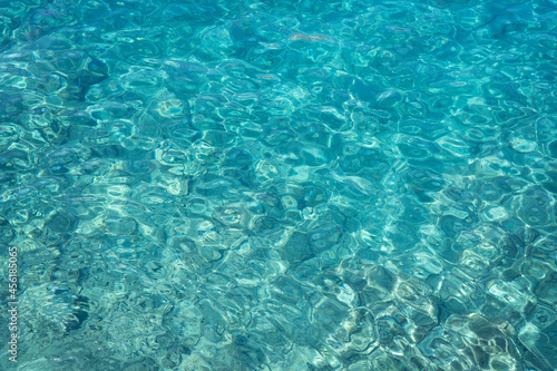 Azure clear Mediterranean Sea. Abstract natural background