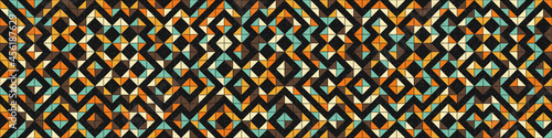 Abstract Geometric Pattern generative computational art illustration
