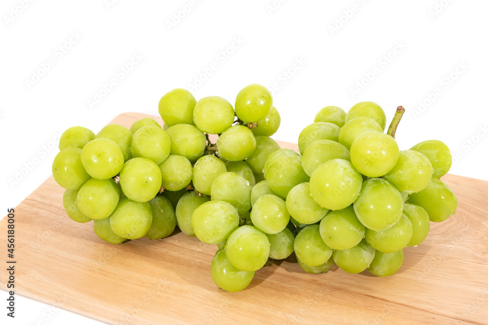 Shine Muscat Grape isolated on white background. Shine Muscat Grape isolated on white background.