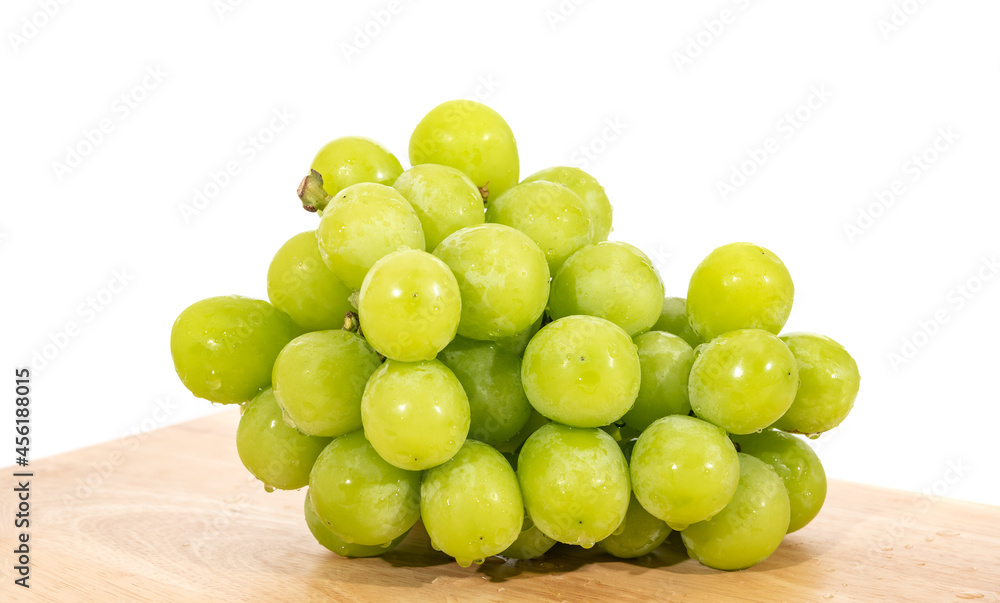 Shine Muscat Grape isolated on white background. Shine Muscat Grape isolated on white background.
