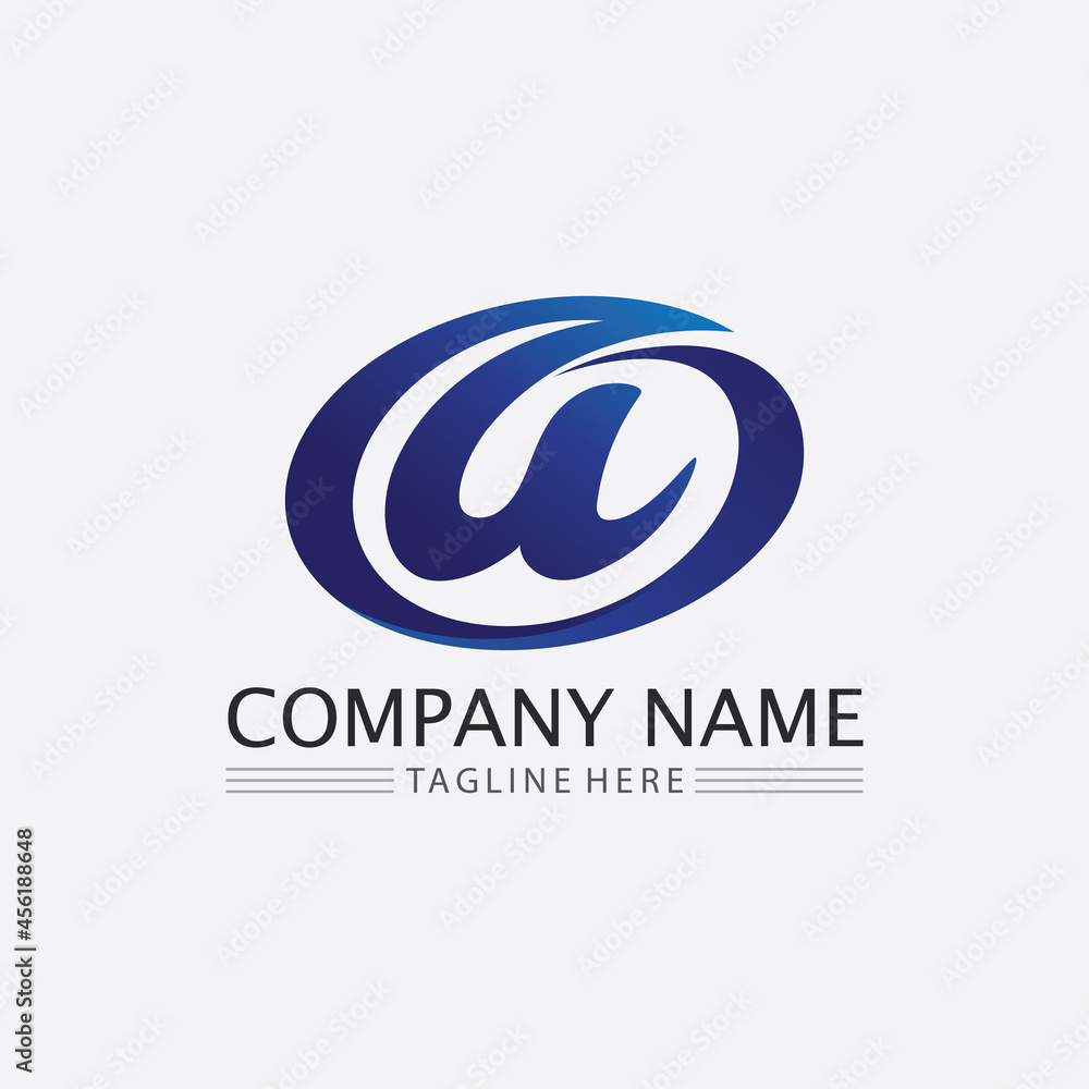 A Letter Logo and font vector  Template