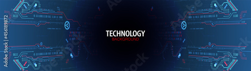 Vector illustration, Hi-tech digital technology and engineering background