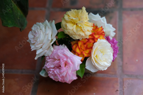 Bouquet of Multicolor Roses
