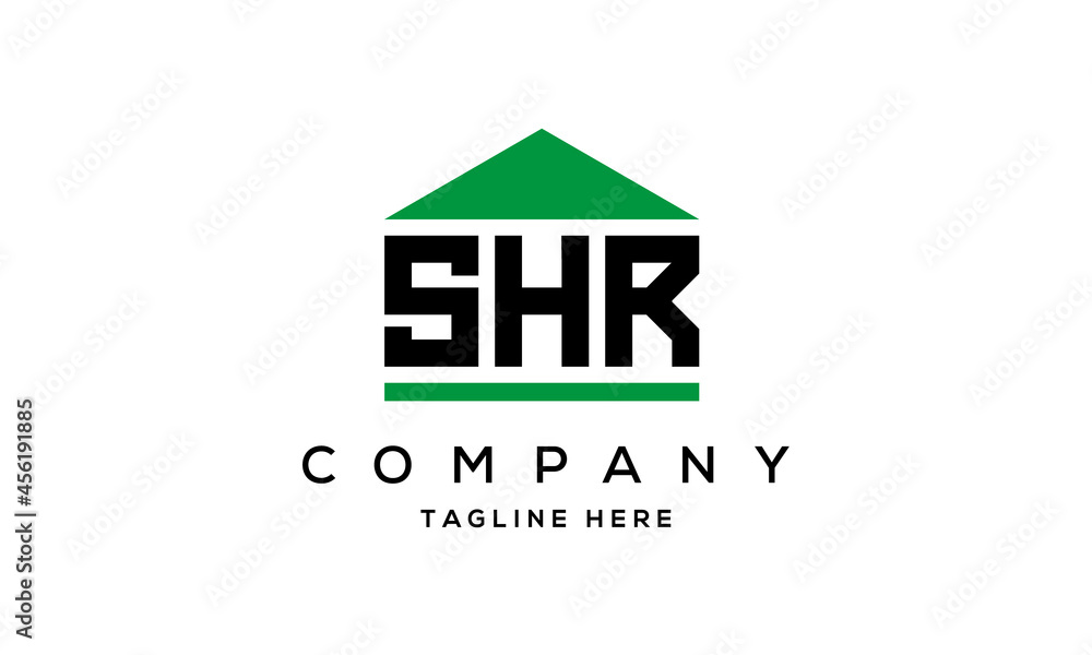 SHR creative three latter logo design SHR creative three latter logo design