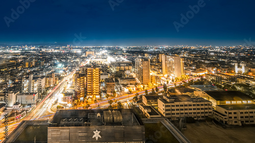 高槻市役所からの展望　〜南側の夜景〜　【大阪都市風景】