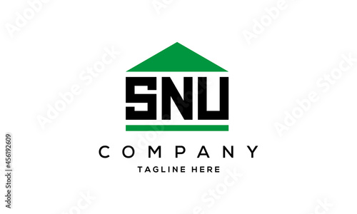 SNU creative three latter logo design