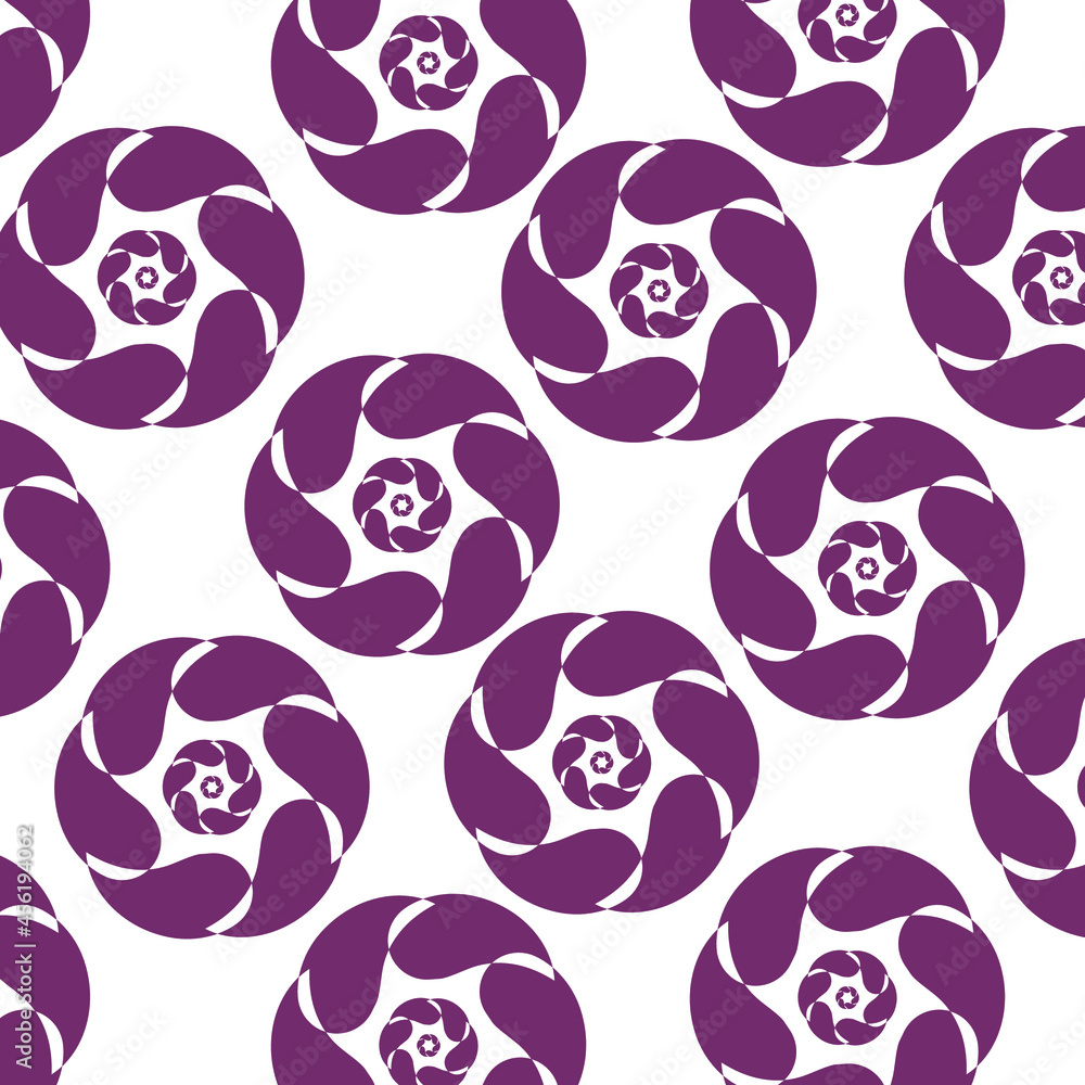 Fototapeta premium Abstract geometric shape seamless pattern