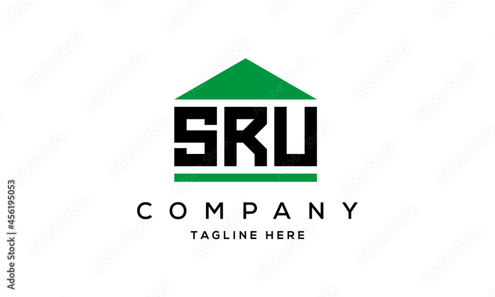 SRU creative three latter logo design SRU creative three latter logo design