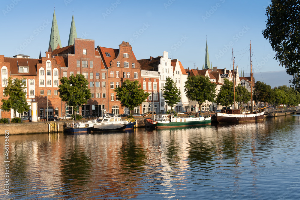 The old city center of the Hanseatic City of Lübeck (Hansestadt Lübeck), Northern Germany. Cradle and de facto capital of the Hanseatic League. A UNESCO World Heritage Site.