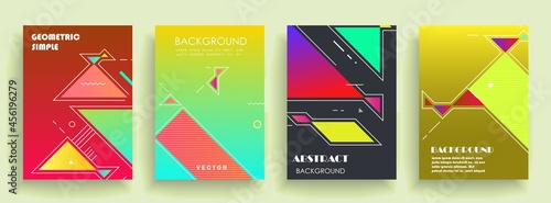 Modern abstract covers set, Modern colorful wave liquid flow poster. Cool gradient shapes composition, vector covers design.	