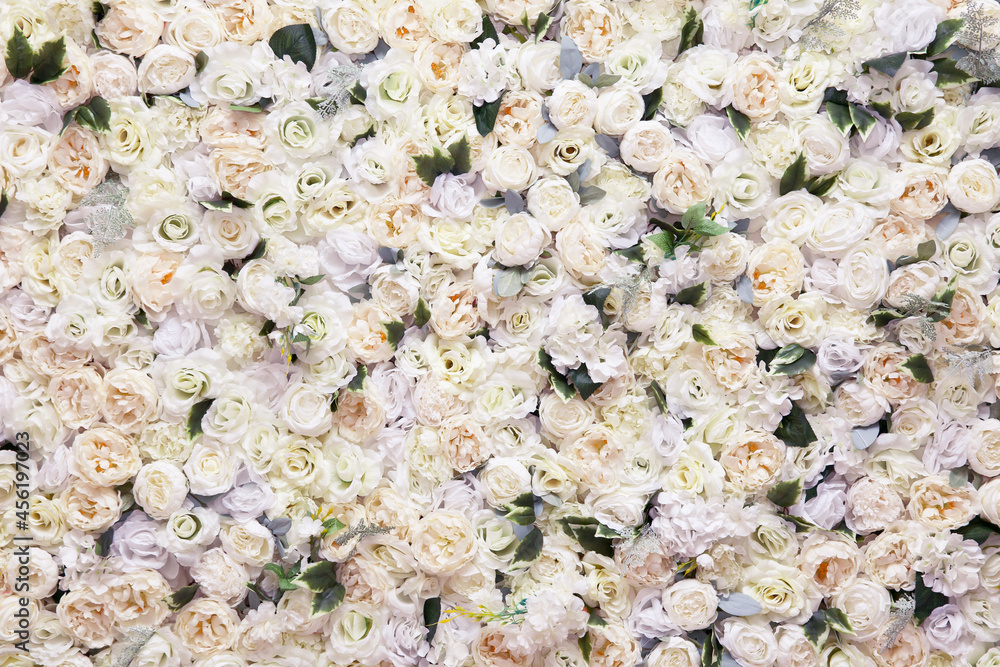background of artificial roses. Many artificial white roses, flower as background and decoration, stock photo image background of artificial roses. Many artificial white roses, flower as background and decoration, stock photo image