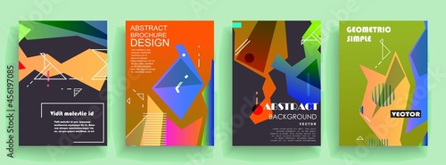 Modern abstract covers set, Modern colorful wave liquid flow poster. Cool gradient shapes composition, vector covers design.	