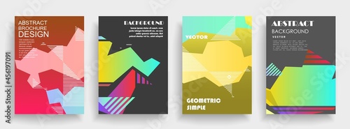 Modern abstract covers set, Modern colorful wave liquid flow poster. Cool gradient shapes composition, vector covers design.	
