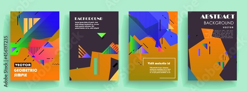 Modern abstract covers set, Modern colorful wave liquid flow poster. Cool gradient shapes composition, vector covers design.	