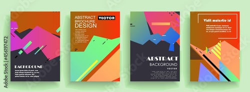 Modern abstract covers set, Modern colorful wave liquid flow poster. Cool gradient shapes composition, vector covers design.	