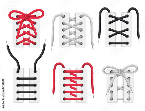 Shoelaces Realistic Set
