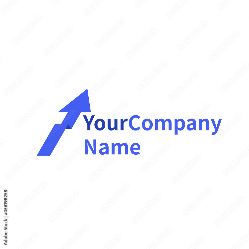 Upward arrow logo. Logo template. Vector. Icon. Eps 10. Corporate style. Business logo. Trading company logo. Finance. Bank. Growth
