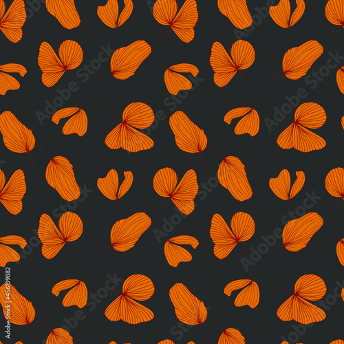 autumn leaves vector seamless pattern. background for fabrics, prints, packaging and postcards